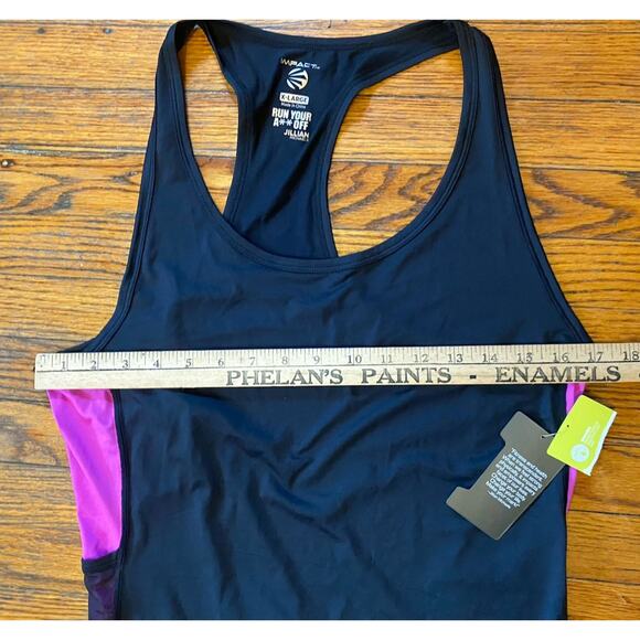 NWT Impact Racerback Tank Shirt Women’s XL Black - Picture 3 of 5